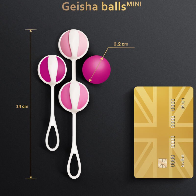 G - VIBE - SET 4 GEISHA BALLS MINI PURPLE - Kink&Play