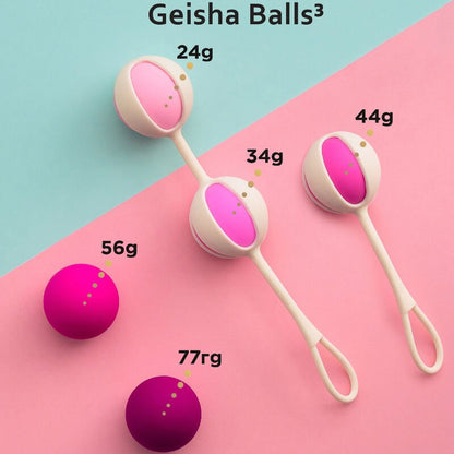 G - VIBE - SET 5 GEISHA BALLS3 PINK - Kink&Play