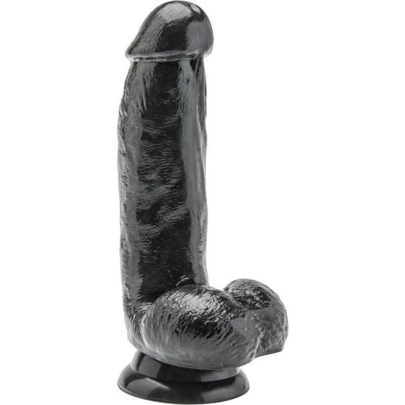 GET REAL - DILDO 12 CM WITH BALLS BLACK - Kink&Play