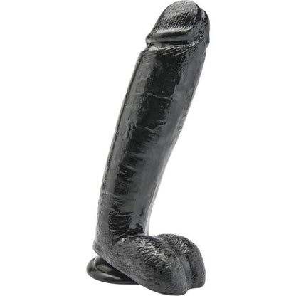 GET REAL - DILDO 25,5 CM WITH BALLS BLACK - Kink&Play