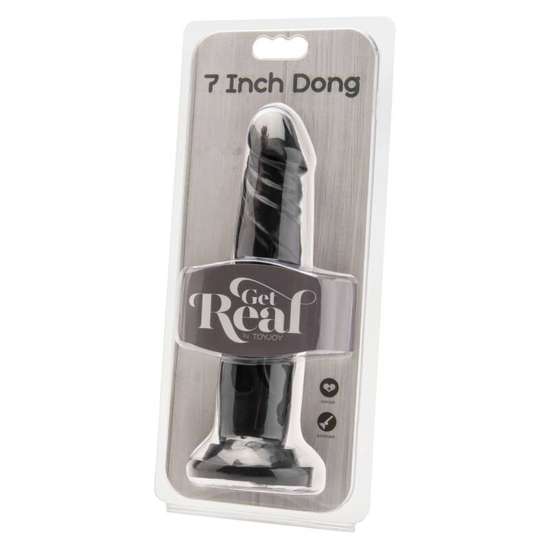 GET REAL - DONG 18 CM BLACK - Kink&Play