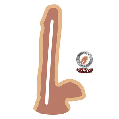 GET REAL - DUAL DENSITY DILDO 17 CM BALLS SKIN - Kink&Play