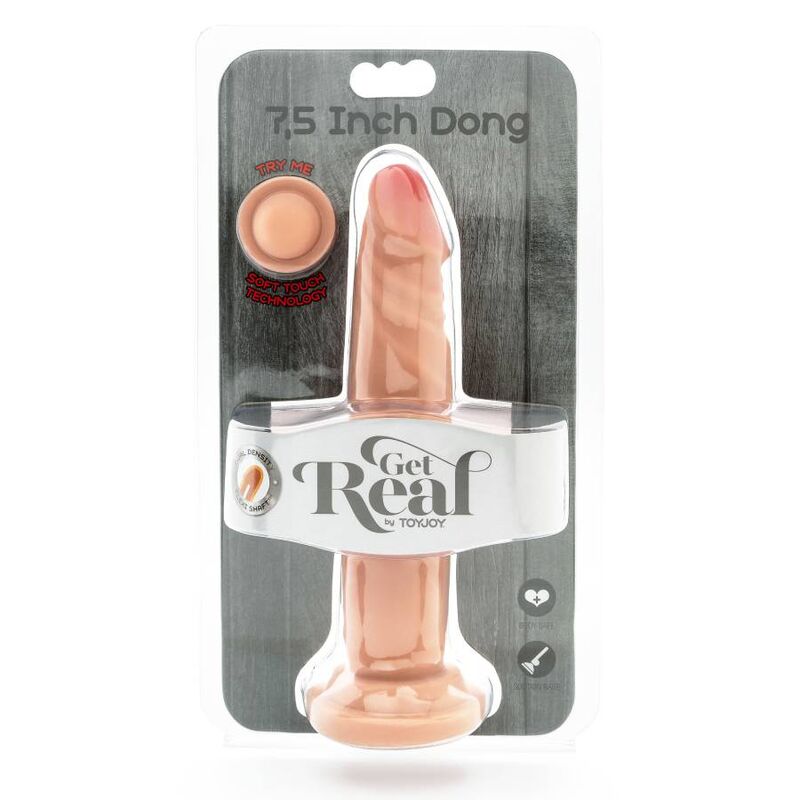 GET REAL - DUAL DENSITY DONG 19 CM SKIN - Kink&Play