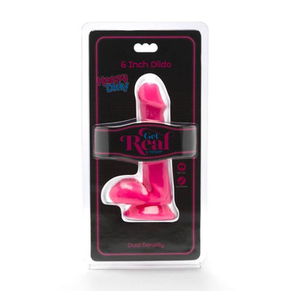 GET REAL - HAPPY DICKS DILDO 12 CM BALLS PINK - Kink&Play