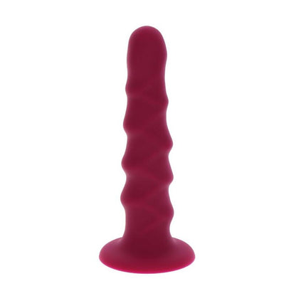 GET REAL - RIBBED DONG 12 CM RED - Kink&Play