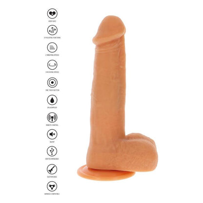 GET REAL - ROTATING BEADS VIBRATING DILDO SKIN - Kink&Play