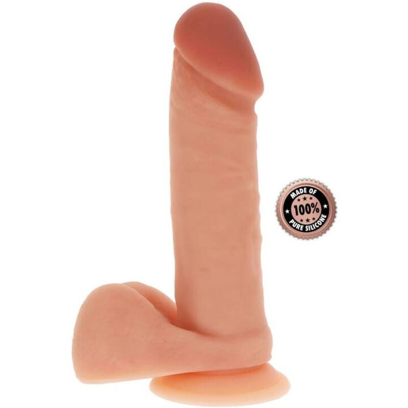 GET REAL - SILICONE DILDO 20,5 CM W BALLS SKIN - Kink&Play