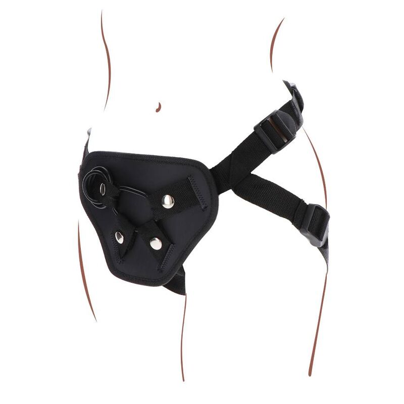 GET REAL - STRAP - ON DELUXE HARNESS BLACK - Kink&Play