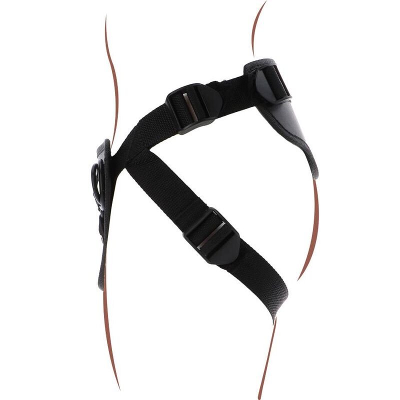 GET REAL - STRAP - ON DELUXE HARNESS BLACK - Kink&Play