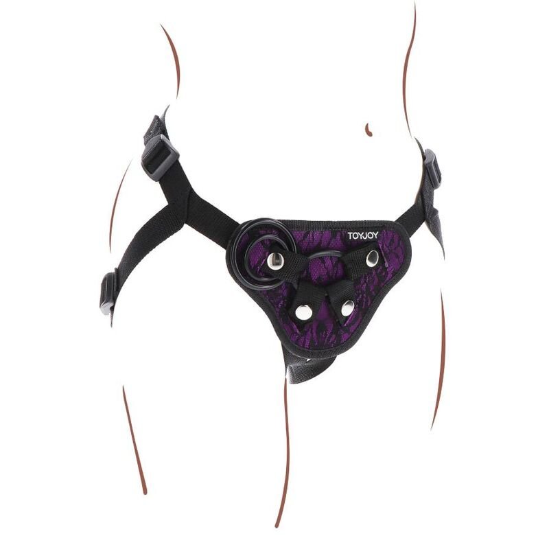 GET REAL - STRAP - ON LACE HARNESS PURPLE - Kink&Play