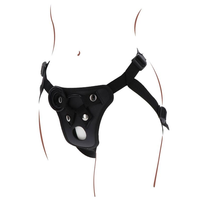 GET REAL - STRAP - ON PLEASURE HARNESS BLACK - Kink&Play