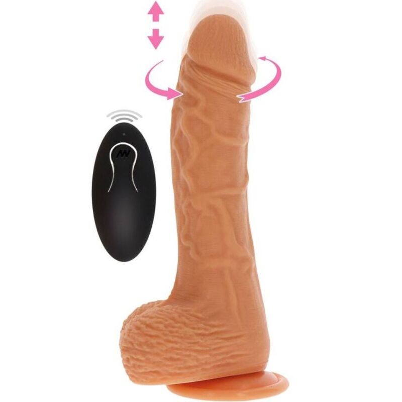 GET REAL - UP&DOWN ROTATING VIBR DILDO SKIN - Kink&Play