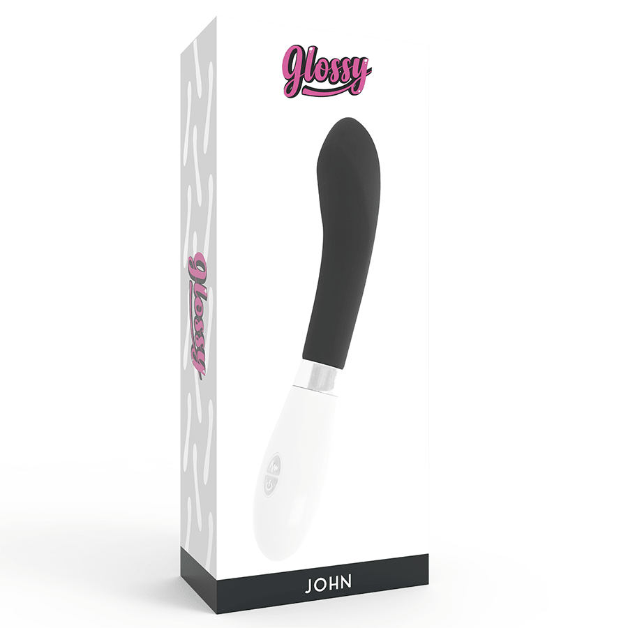 GLOSSY - JOHN VIBRATOR BLACK - Kink&Play