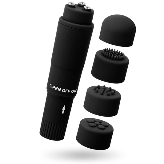 GLOSSY - KURT POCKET MASSAGER BLACK - Kink&Play