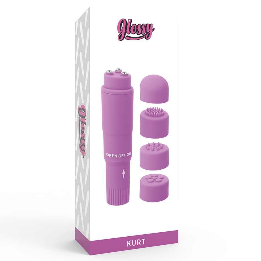 GLOSSY - KURT POCKET MASSAGER PURPLE - Kink&Play