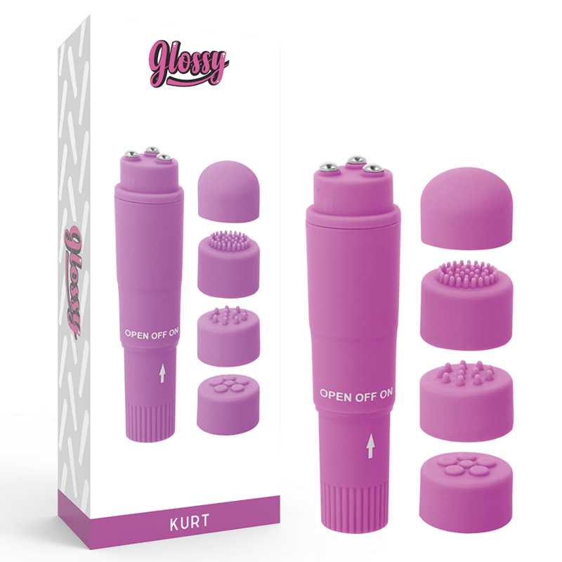 GLOSSY - KURT POCKET MASSAGER PURPLE - Kink&Play