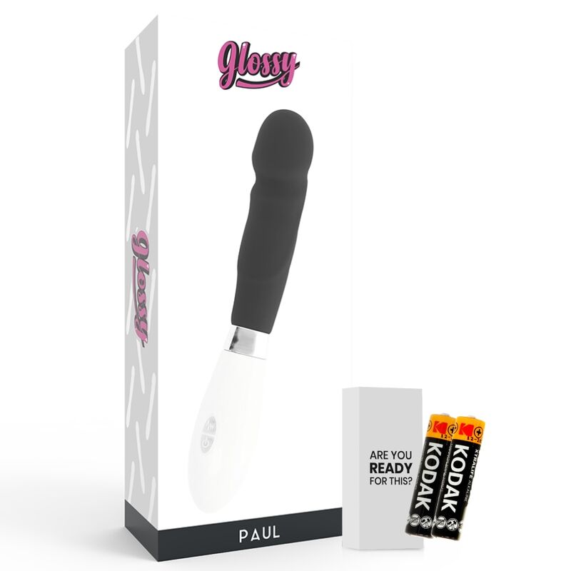 GLOSSY - PAUL VIBRATOR BLACK - Kink&Play