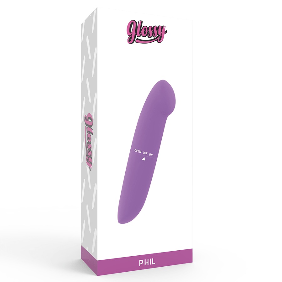 GLOSSY - PHIL VIBRATOR PURPLE - Kink&Play