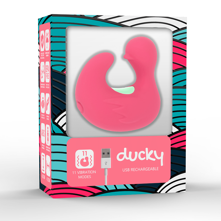 HAPPY LOKY - DUCKYMANIA RECHARGEABLE SILICONE STIMULATOR FINGER - Kink&Play