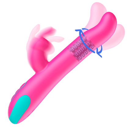 HAPPY LOKY - PLUTO RABBIT VIBRATOR & ROTATOR WATCHME WIRELESS TECHNOLOGY COMPATIBLE - Kink&Play