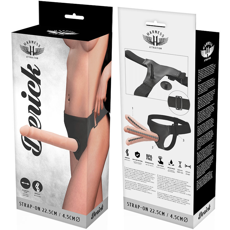 HARNESS ATTRACTION - DERICK ARTICULABLE FLESH 22.5 CM - O - 4.5 CM - Kink&Play