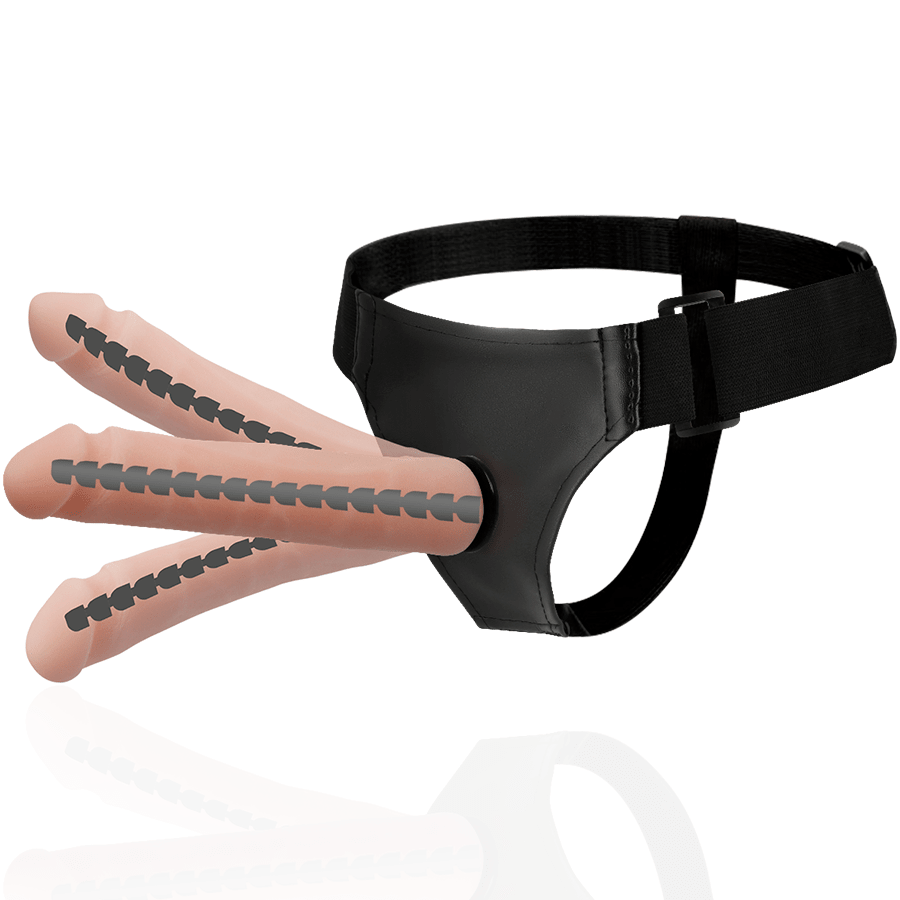 HARNESS ATTRACTION - DERICK ARTICULABLE FLESH 22.5 CM - O - 4.5 CM - Kink&Play