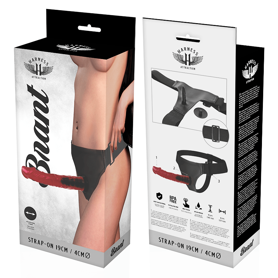 HARNESS ATTRACTION - RNES BRANT 19 CM - O - 4 CM - Kink&Play