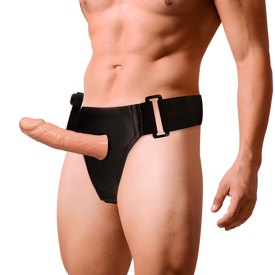 HARNESS ATTRACTION - RNES HOLLOW BENNY WITH VIBRATOR 15 CM - O - 4.5 CM - Kink&Play