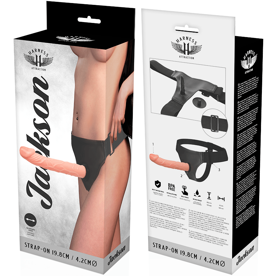 HARNESS ATTRACTION - RNES JACKSON 19.8 CM - O - 4.2 CM - Kink&Play