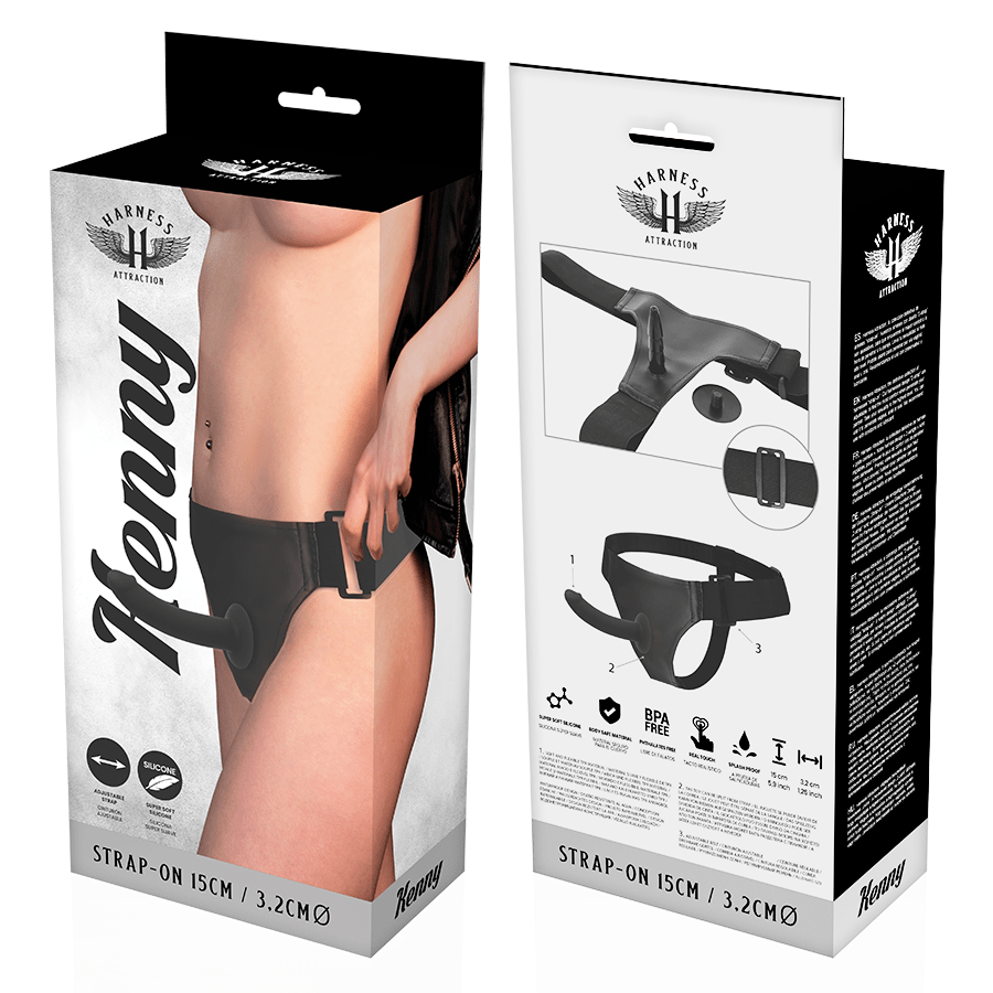 HARNESS ATTRACTION - RNES SILICONE KENNY 15 CM - O - 3.2 CM - Kink&Play