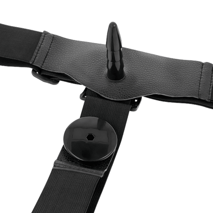 HARNESS ATTRACTION - RODNEY DOUBLE PENETRACI N VIBRATOR 18 CM - O - 3.5 CM - Kink&Play