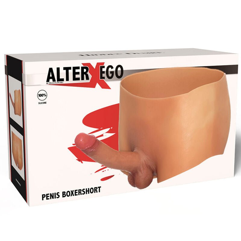 HIDDEN DESIRE - ALTER EGO BOXERSHOT WITH PENIS 18 CM SIZE L - Kink&Play
