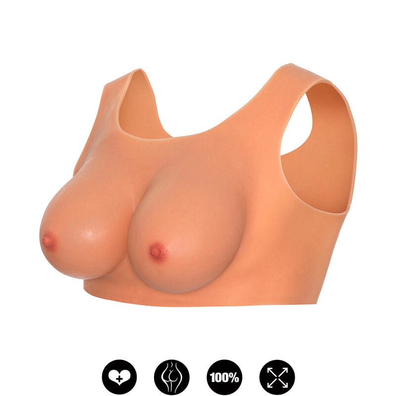 HIDDEN DESIRE - ALTER EGO WEARABLE BREAST TOP D - CUP FLESH - Kink&Play