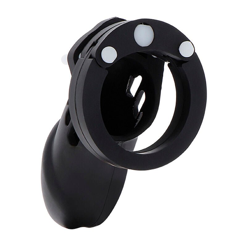HIDDEN DESIRE - EXTREME CHASTITY COCK CAGE SILICONE SIZE L BLACK - Kink&Play