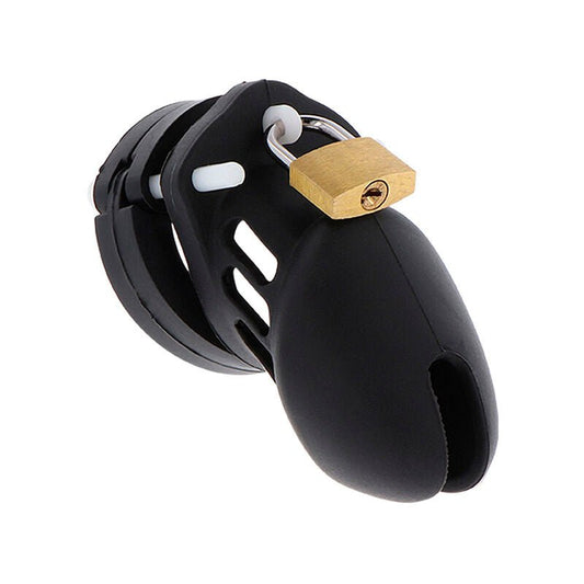 HIDDEN DESIRE - EXTREME CHASTITY COCK CAGE SILICONE SIZE S BLACK - Kink&Play