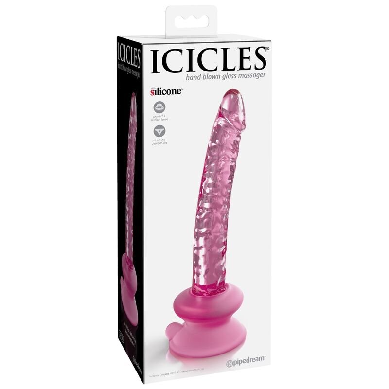 ICICLES - N. 86 GLASS DILDO WITH SUCTION CUP - Kink&Play