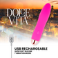 DOLCE VITA - UPPLADDNINGSBAR VIBRATOR FYRA ROSA 7 HASTIGHETER