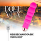 DOLCE VITA - UPPLADDNINGSBAR VIBRATOR SEX ROSA 7 HASTIGHETER
