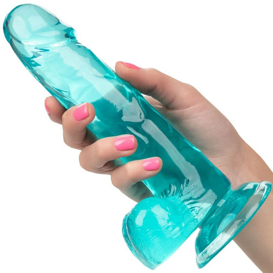 CALEXOTICS - STORLEK QUEEN DILDO BLÅ 15,3 CM