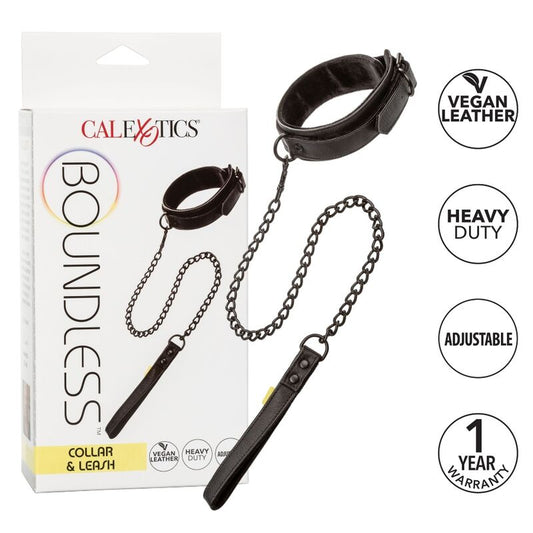 CALEXOTICS - GRÄNSLÖST HALSBAND OCH KOPPEL