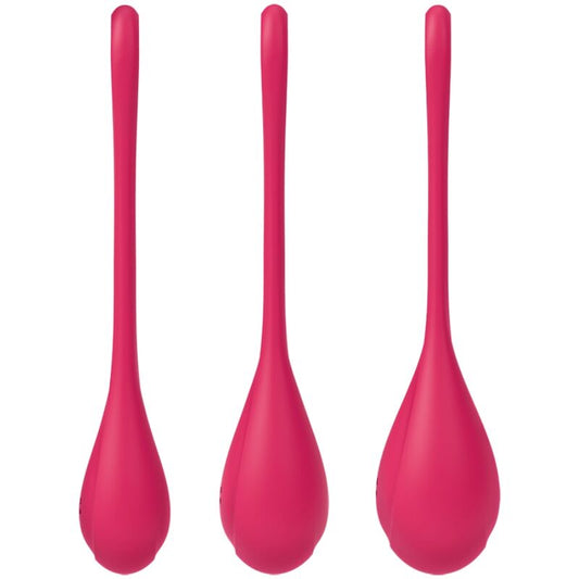 SATISFYER - YONI POWER 1 TRÄNINGSSET RÖTT