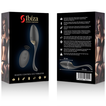 IBIZA - KRAFTFULL ÄGGVIBRATOR MED FJÄRRKONTROLL