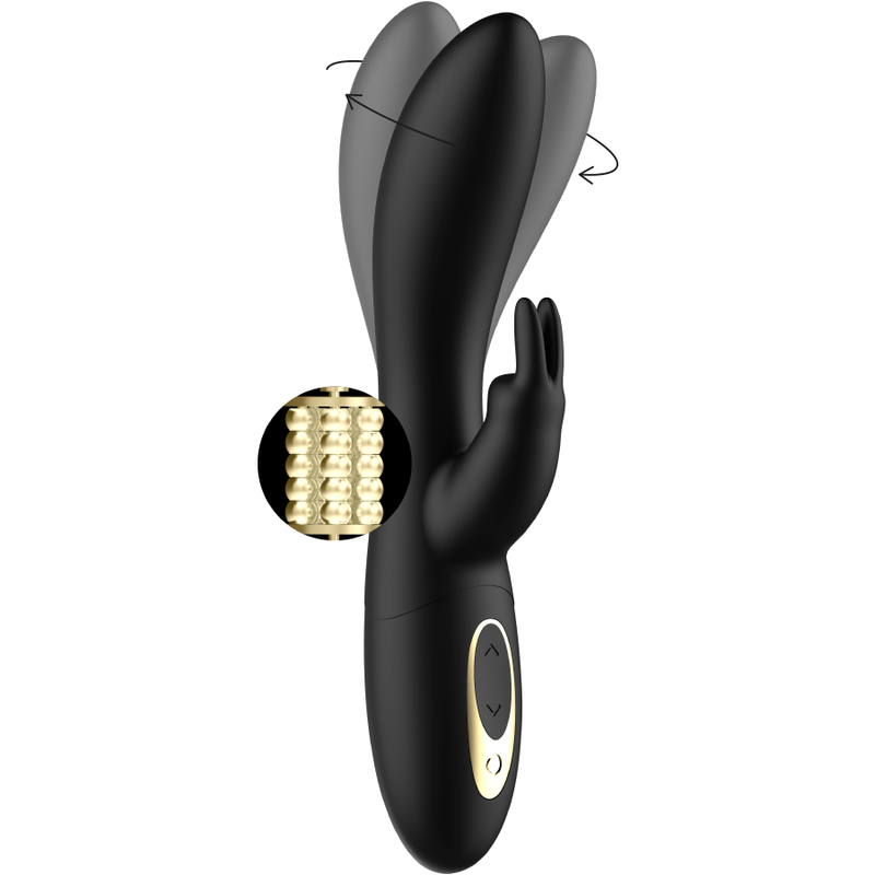 IBIZA - KRAFTFULL PÄRLAD ROTERANDE VIBRATOR MED RABBIT
