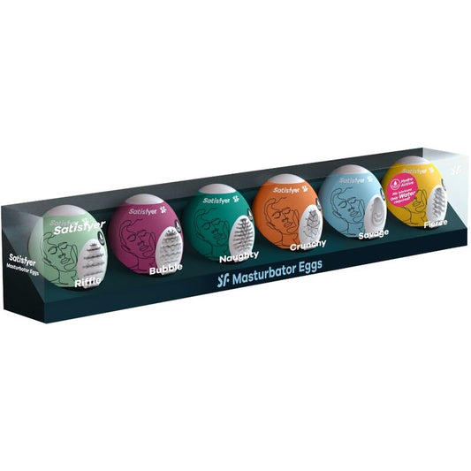 SATISFYER - MATURBATORÄGG 6 ST. SET