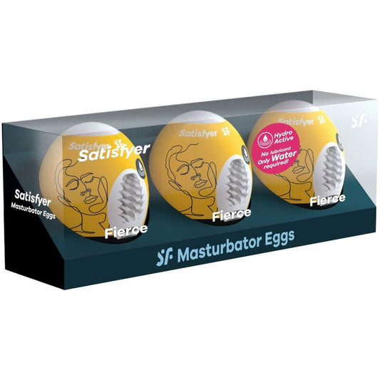 SATISFYER - 3 MAsturbatorägg FIERCE