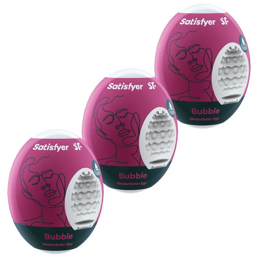 SATISFYER - 3 MASURBADÖVNINGSÄGG BUBBLA