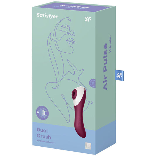 SATISFYER - DUBBEL KROSSLUFTPULSVIBRATOR