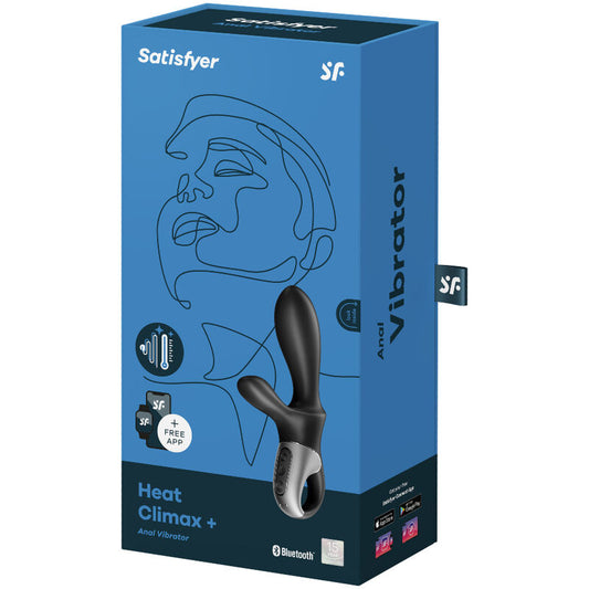 SATISFYER - HEAT CLIMAX+ ANALVIBRATOR APP SVART
