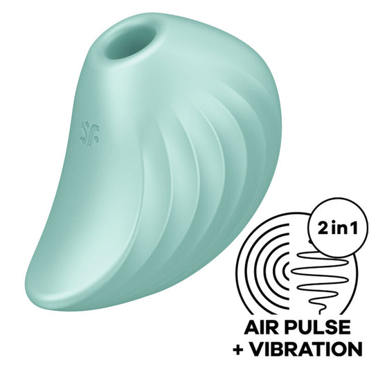 SATISFYER - PEARL DIVER LUFTPULSSTIMULATOR &amp; VIBRATOR GRÖN