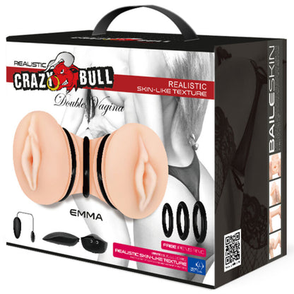 CRAZY BULL - EMMA REALISTIC DOUBLE VAGINA MASTURBATOR - Kink&Play